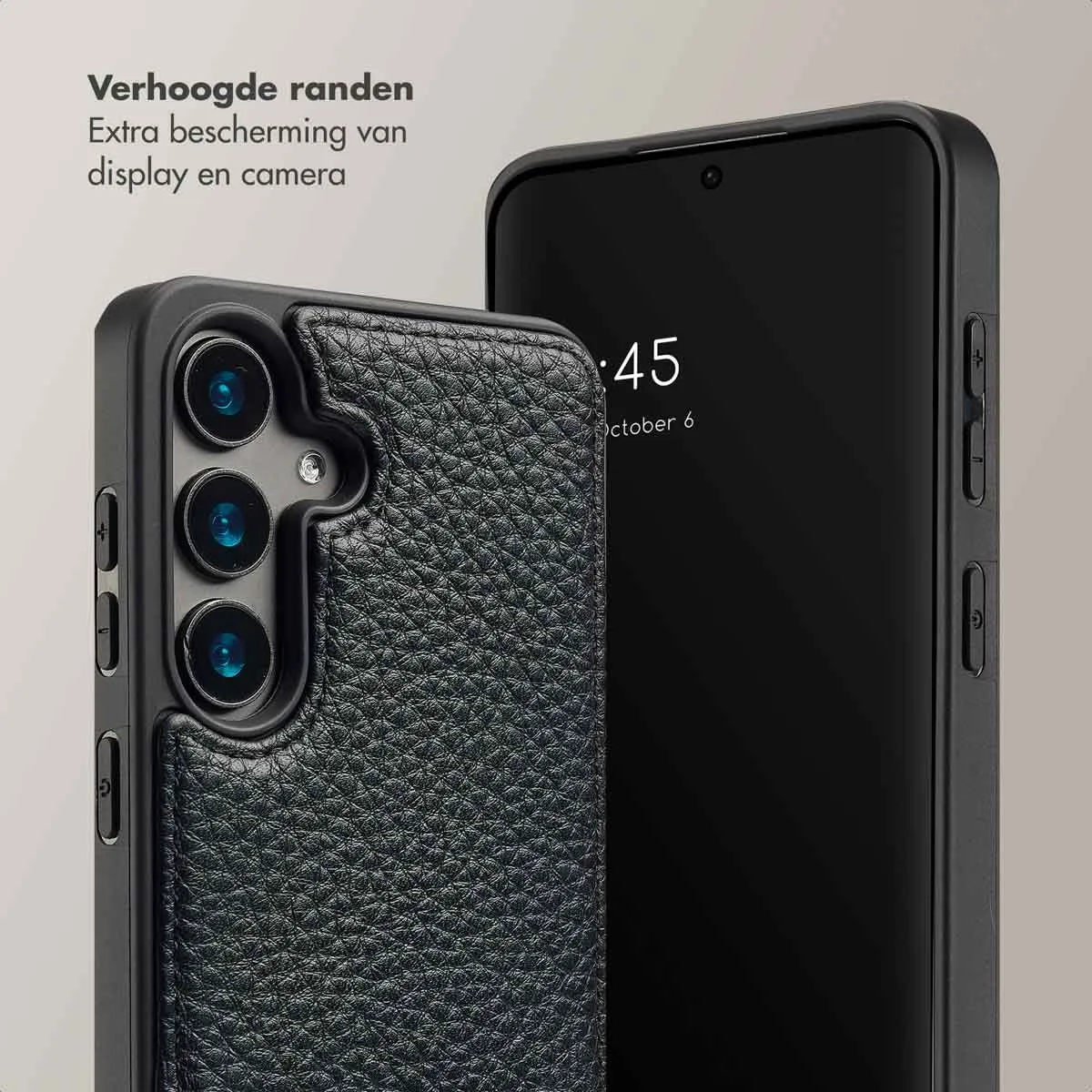 Selencia Hoesje Samsung Galaxy S24 - 2 Pasjes - Zwart