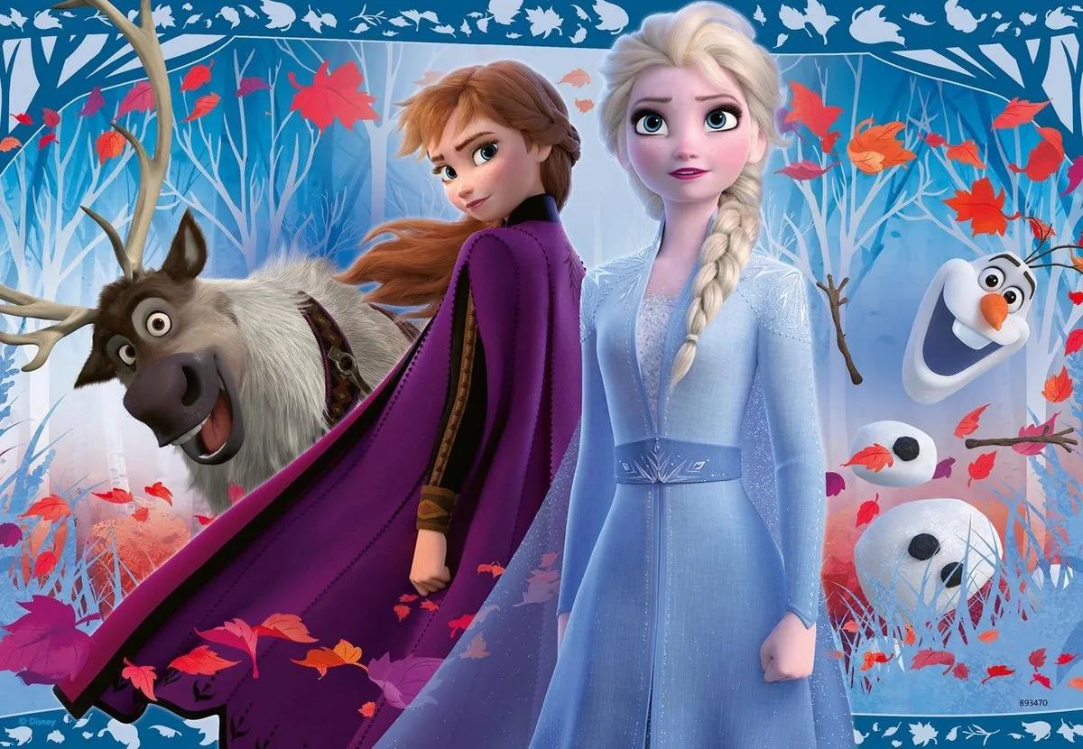 Ravensburger Disney Frozen 2 Puzzel - 2x12 Stuks - Multicolor