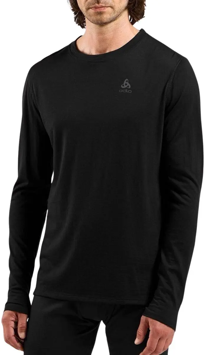 ODLO Natural Merino 160 Heren Shirt - XL - Zwart - afbeelding 6 van 6