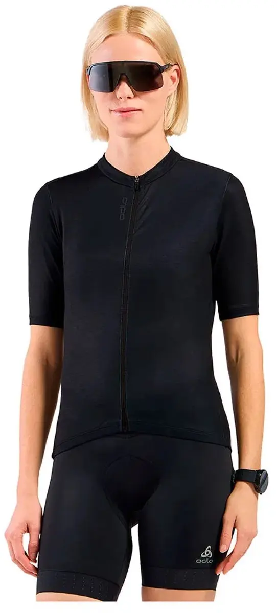 Odlo Essential Korte Mouw Wielertrui Zwart XS Vrouw