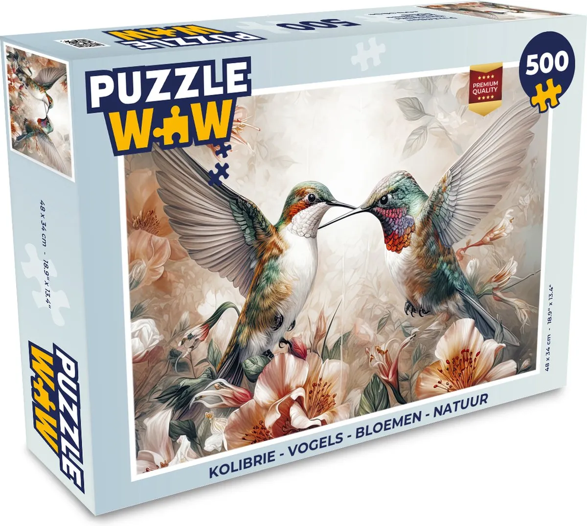 PuzzleWow Kolibrie Legpuzzel 500 Stuks
