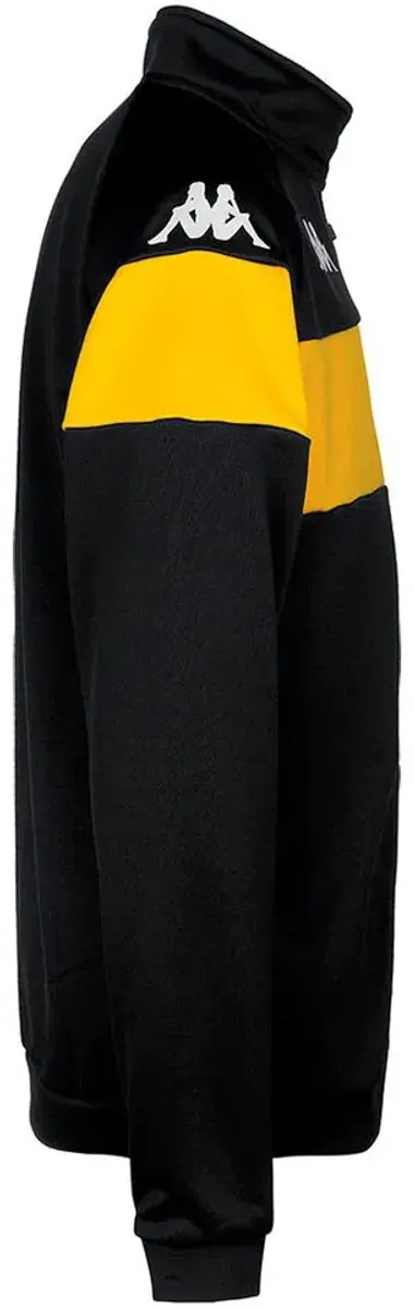 Kappa Dacone Sweatshirt - Halve Rits - Geel/Zwart - XL