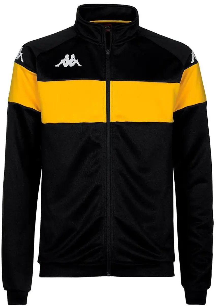 Kappa Dacone Sweatshirt Met Halve Rits Geel,Zwart XL Man