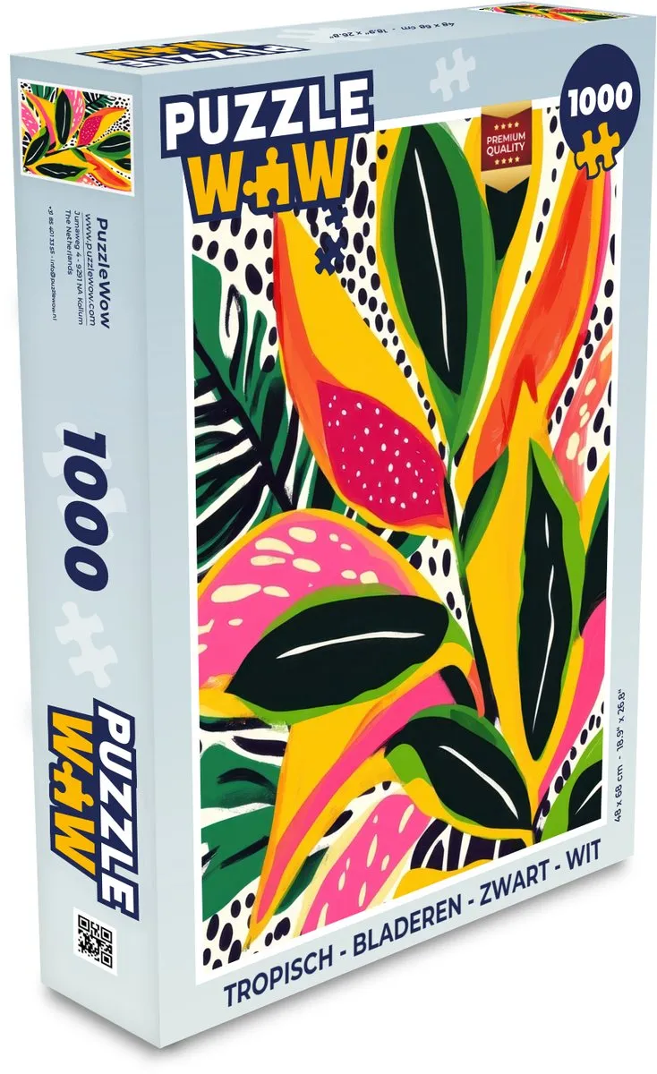 PuzzleWow Tropisch Bladeren Puzzel 1000 Stuks