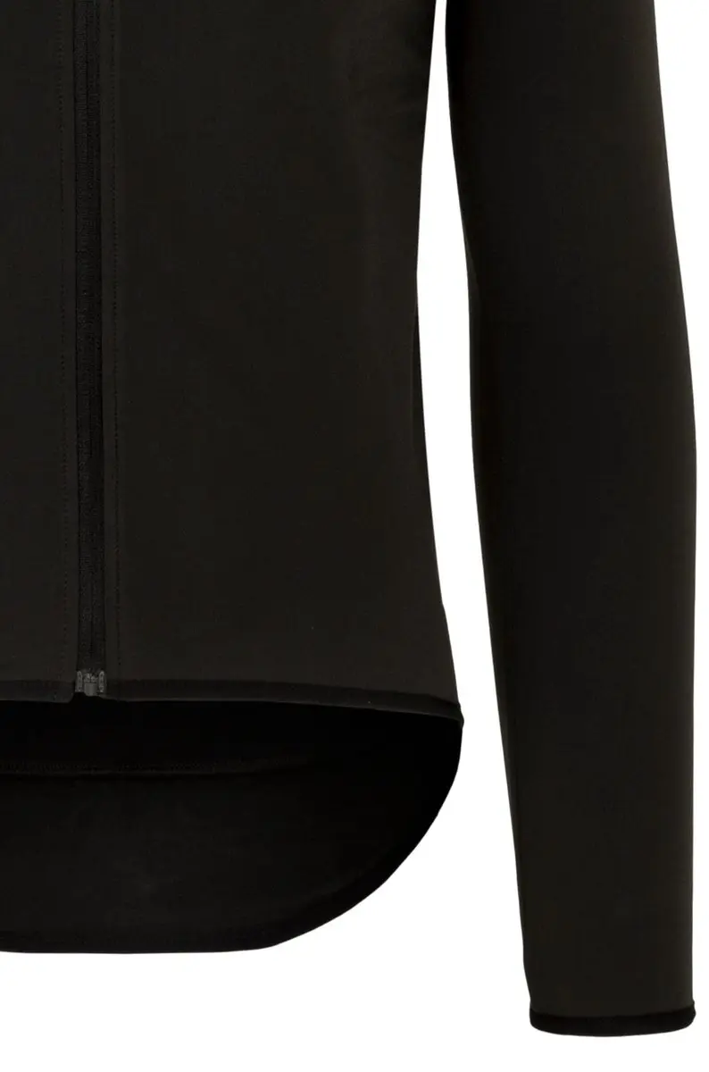 AGU Essential - Thermo Fietsshirt Lange Mouwen - Wielrenshirt - Heren - Winter - Ademend - Geborstelde voering - 3 Achterzakken - Zwart - XL