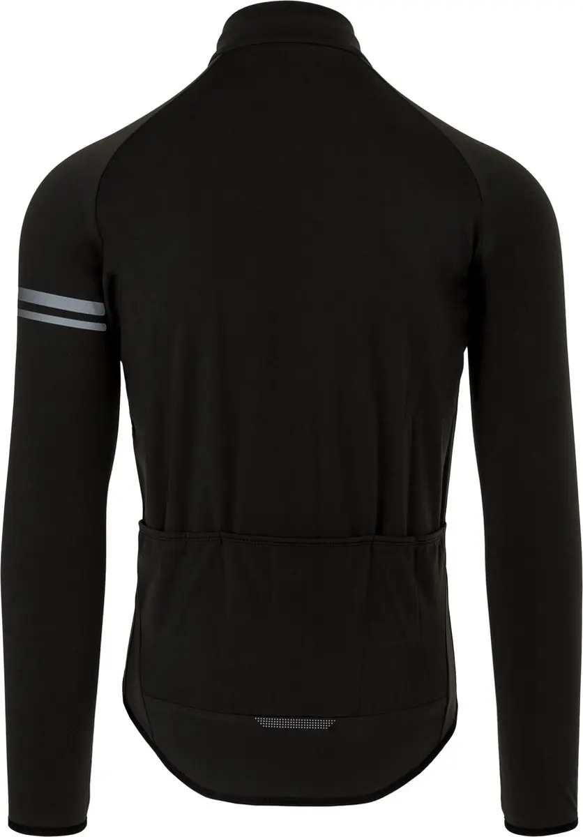 AGU Essential - Thermo Fietsshirt Lange Mouwen - Wielrenshirt - Heren - Winter - Ademend - Geborstelde voering - 3 Achterzakken - Zwart - XL
