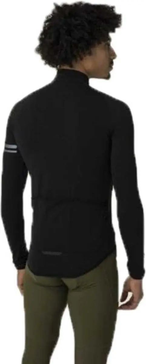 AGU Essential - Thermo Fietsshirt Lange Mouwen - Wielrenshirt - Heren - Winter - Ademend - Geborstelde voering - 3 Achterzakken - Zwart - XL