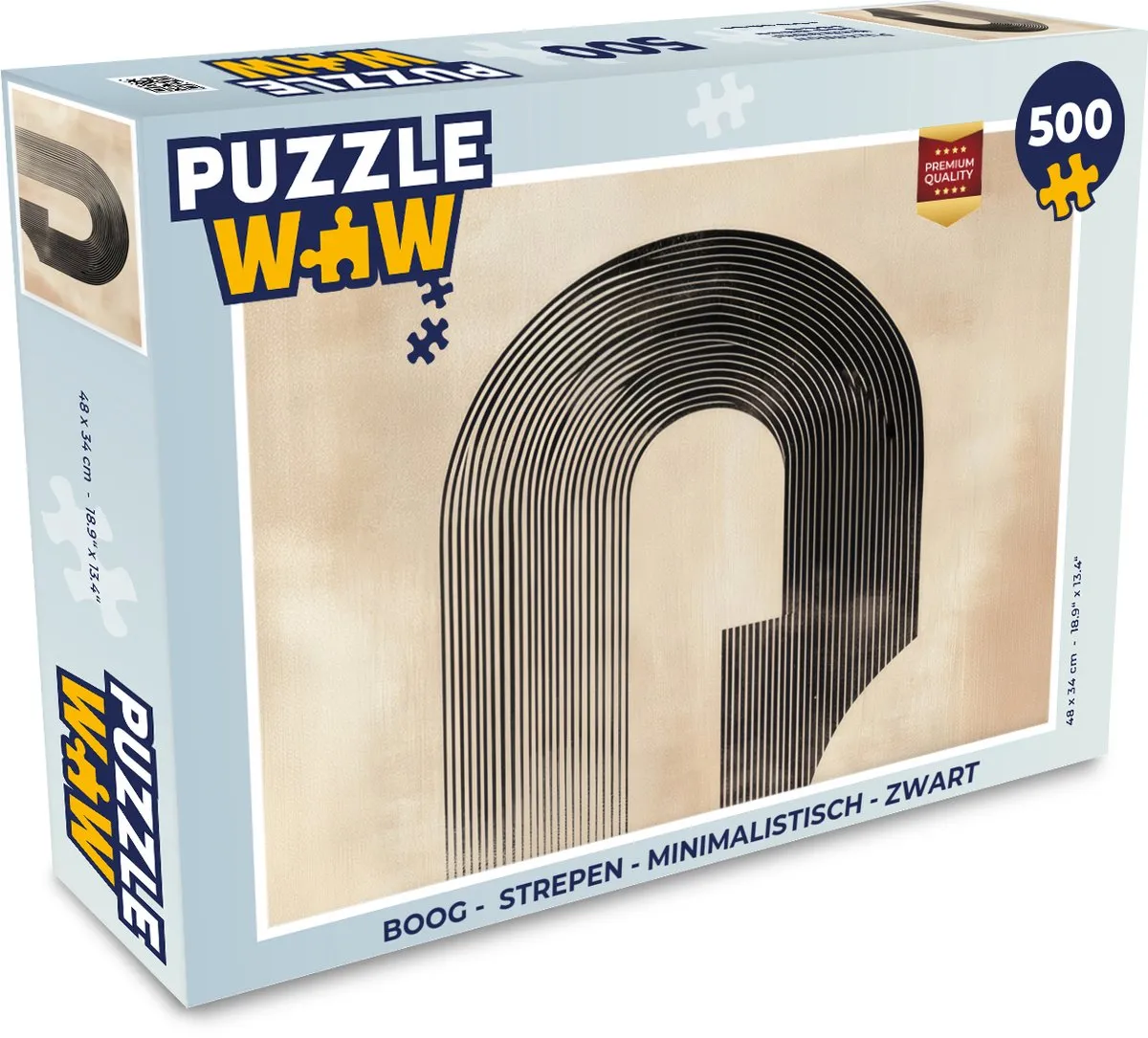 PuzzleWow Boog Strepen Legpuzzel 500 Stuks