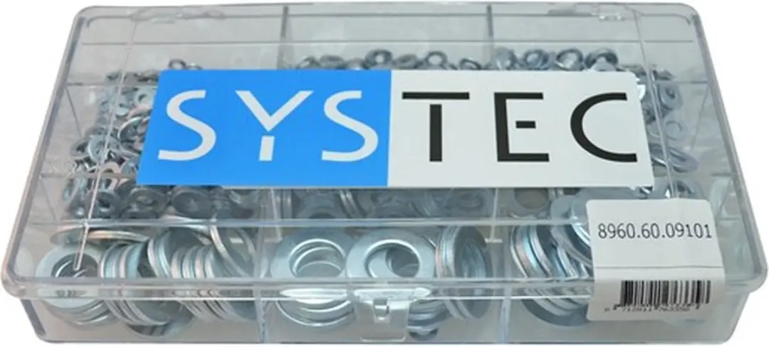 SYSTEC Assortimentsdoos Sluitringen Verzinkt 1075-delig