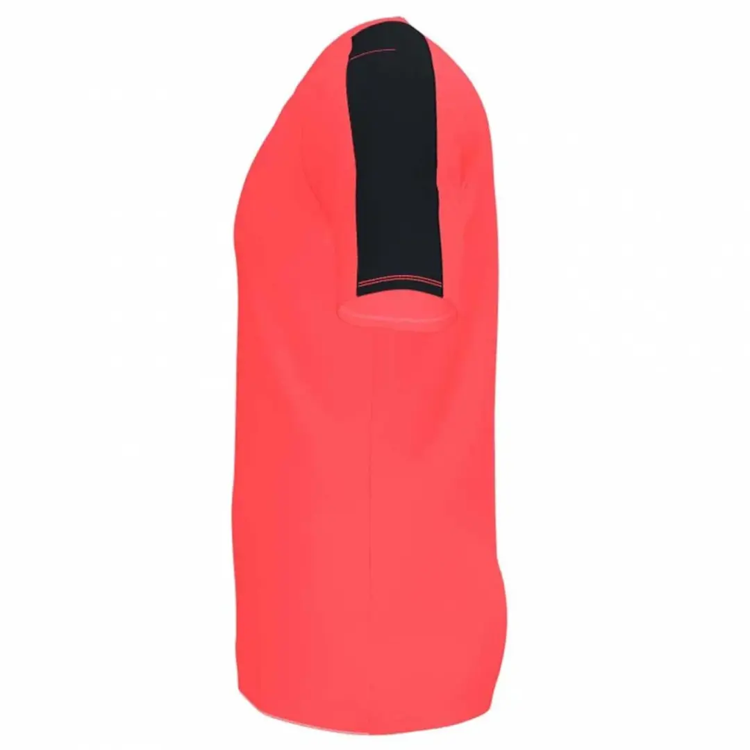 Joma Academy III Shirt Korte Mouw Heren - Fluo Oranje / Zwart | Maat: XL