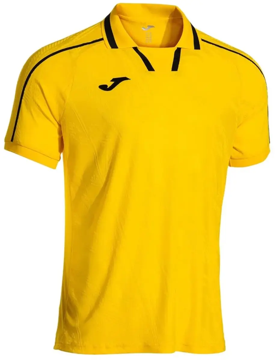 Joma Fit One T-shirt 2XL - Geel/Zwart - afbeelding 6 van 6