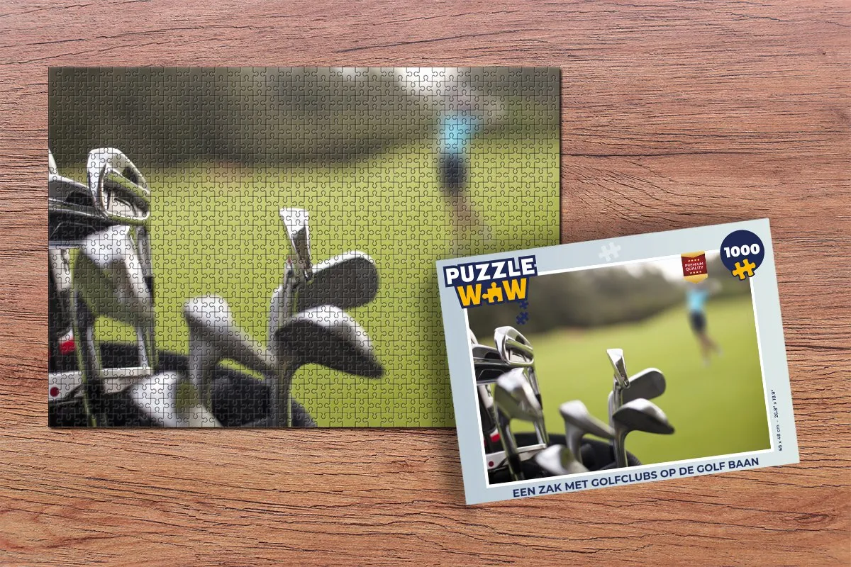 PuzzleWow Golfbaan Legpuzzel 1000 Stuks - Multicolor