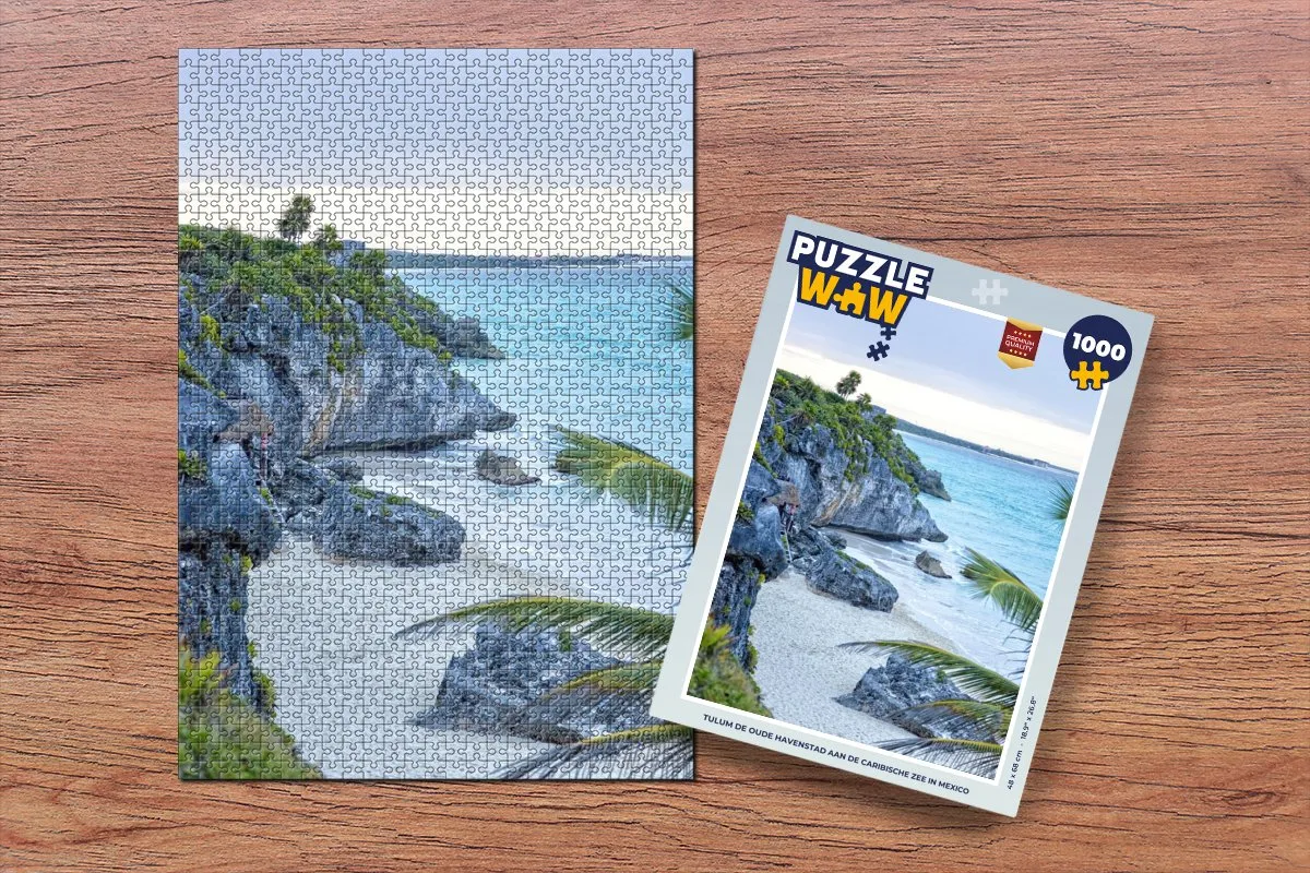 PuzzleWow Tulum Legpuzzel 1000 Stuks - Multicolor