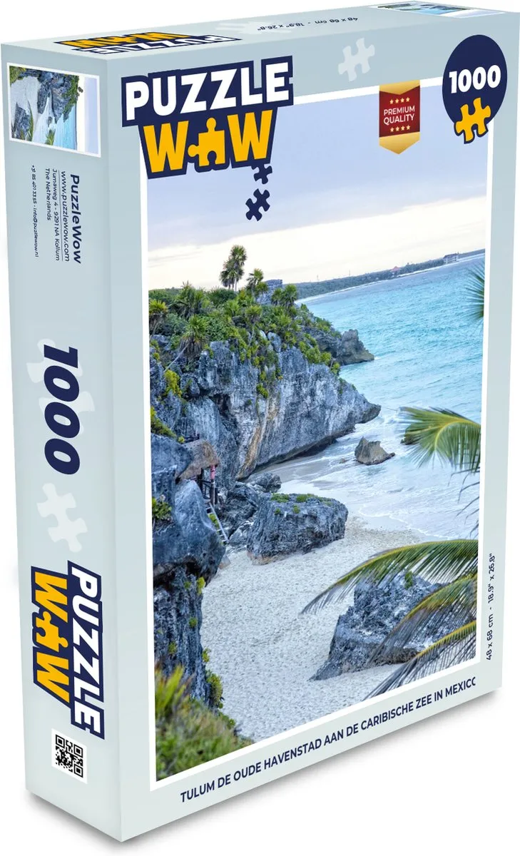 PuzzleWow Tulum Legpuzzel 1000 Stuks