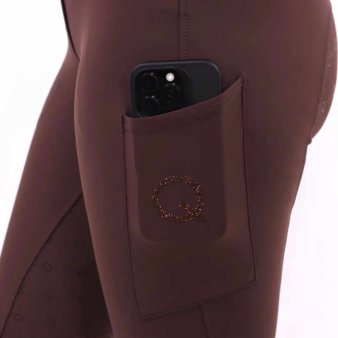 QUUR Qmabel Full Grip Paardrijbroek 38 - Bruin - afbeelding 6 van 6