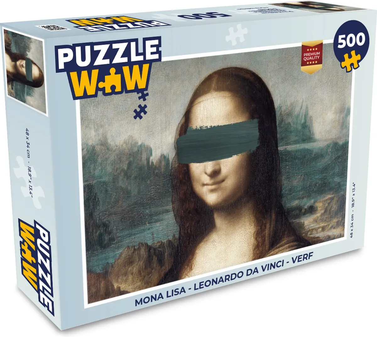PuzzleWow Mona Lisa Legpuzzel 500 Stuks