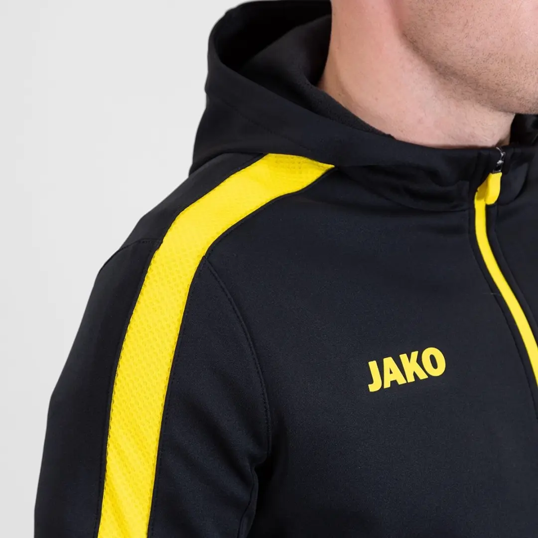 JAKO Power Jas Heren - Zwart/Geel - Maat L