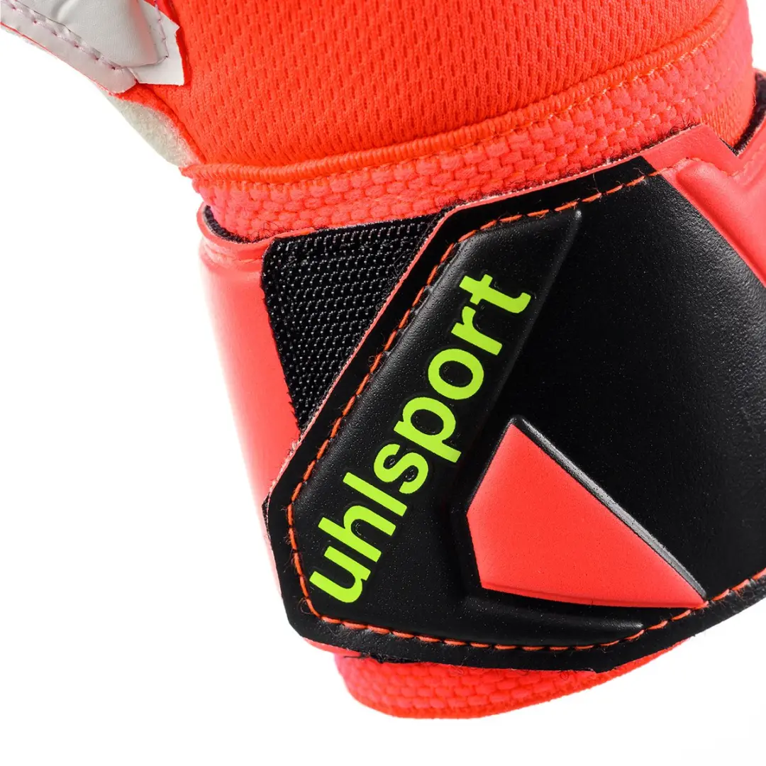 Uhlsport FM ZNE Supersoft Keepershandschoenen Maat 6 - Fluoro Geel/Zwart/Rood