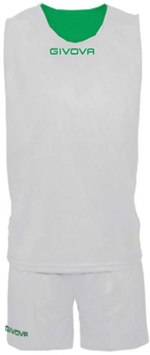 Givova Double Set Zonder Mouwen - Groen/Wit - XL - afbeelding 2 van 4