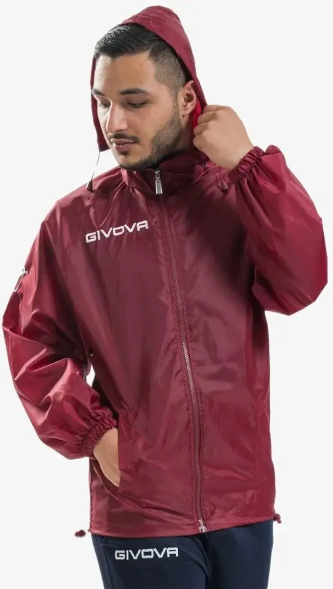 Givova Rain Basico Jas - XXS - Rood