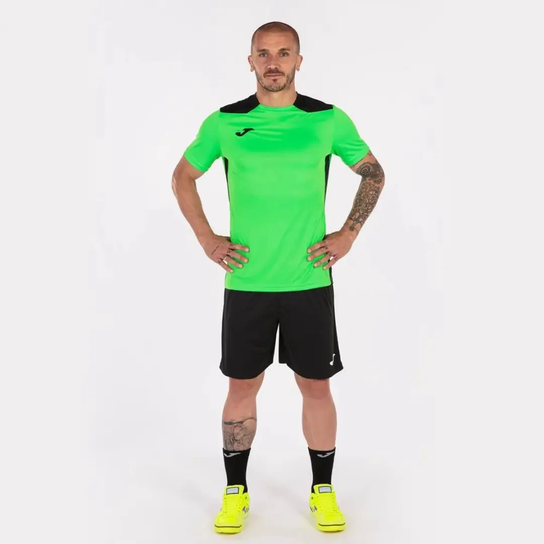 Joma Championship VI Shirt Heren - Fluogroen/Zwart S