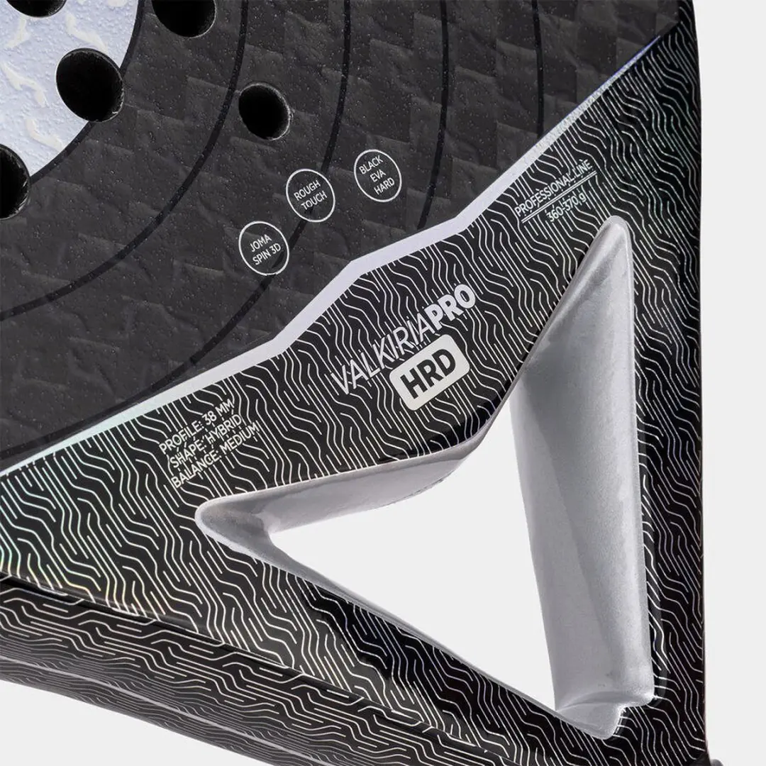 Joma Valkiria Pro Hrd Padelracket L2 - Zwart - afbeelding 2 van 6