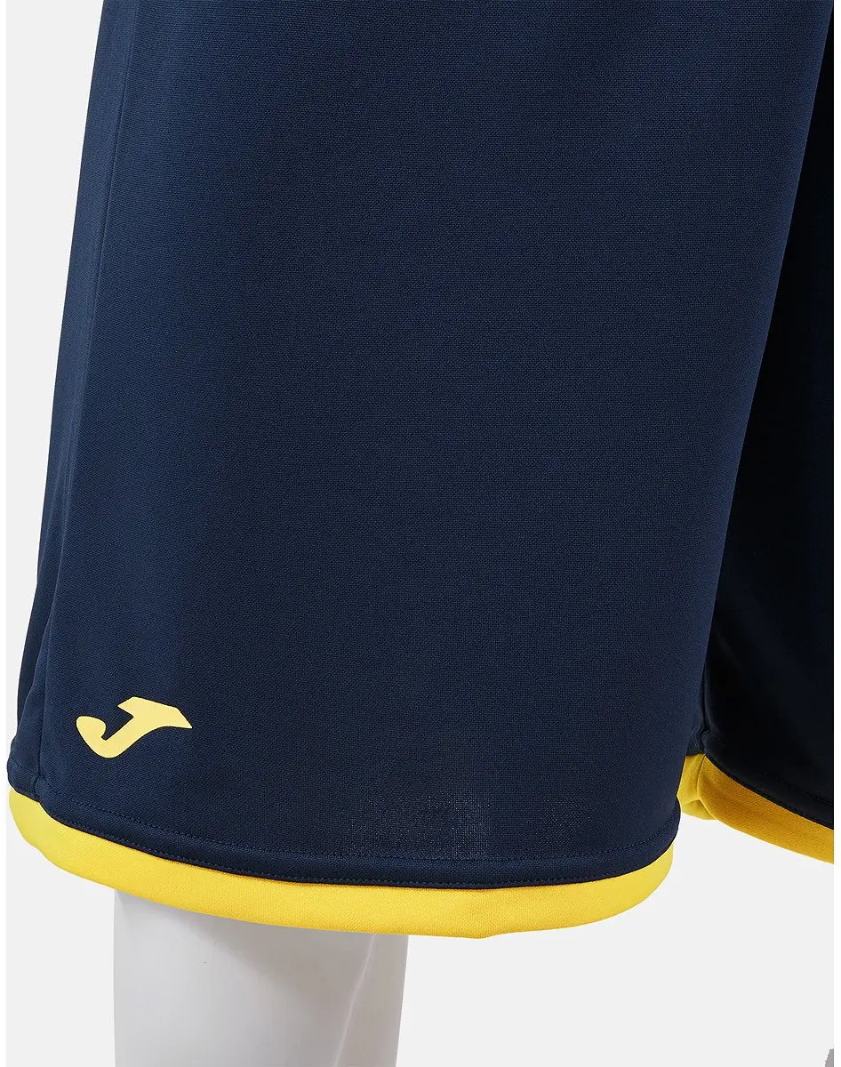 Joma Phoenix III Basketbalshort Heren M - Marine/Geel - afbeelding 2 van 5