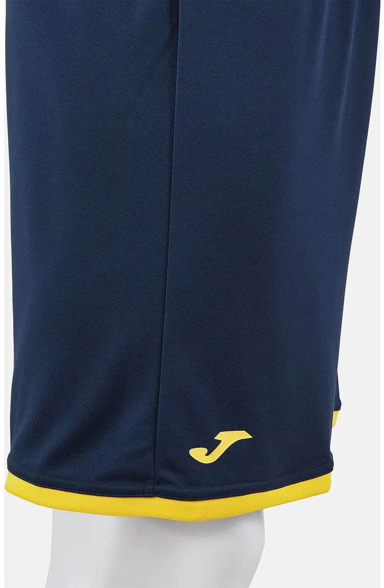 Joma Phoenix III Basketbalshort Heren M - Marine/Geel - afbeelding 5 van 5