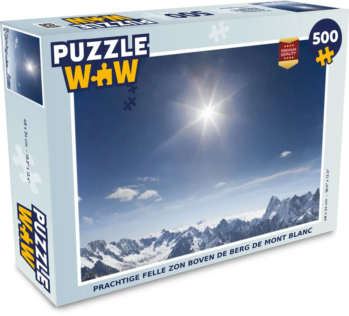 PuzzleWow Mont Blanc Legpuzzel 500 Stuks