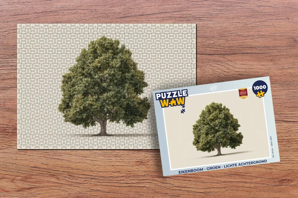 PuzzleWow Eikenboom Legpuzzel 1000 Stuks - Groen