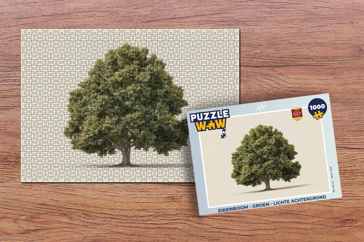 PuzzleWow Eikenboom Legpuzzel 1000 Stuks - Groen