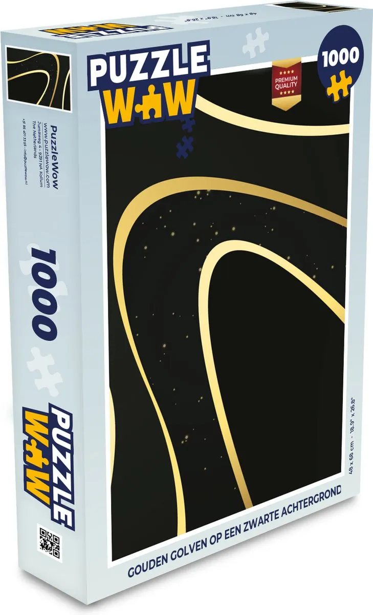 PuzzleWow Gouden Golven Legpuzzel 1000 Stuks