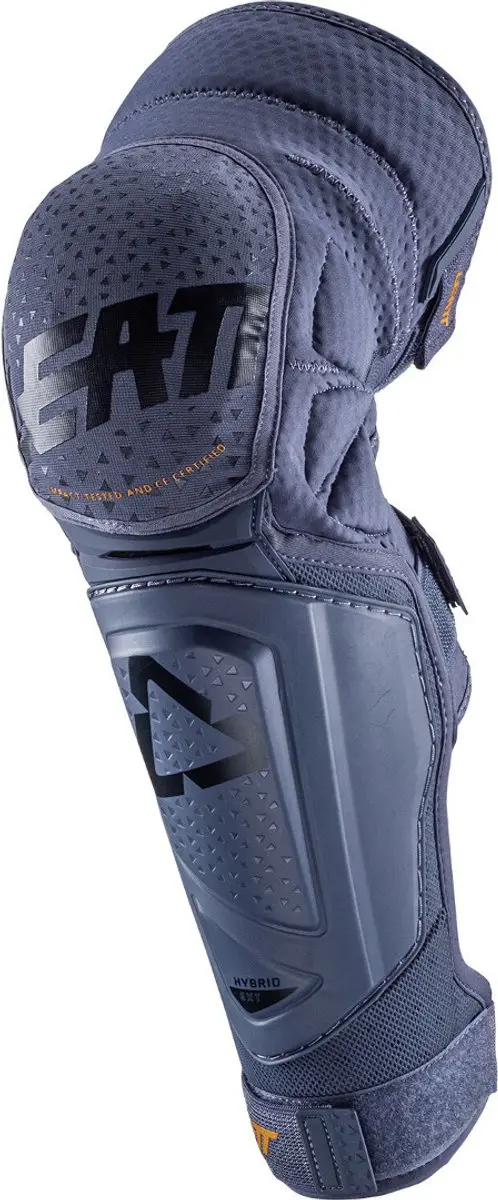 Leatt 3DF Hybrid EXT Donkerblauwe Motocross Knie- en Scheenbeschermers -