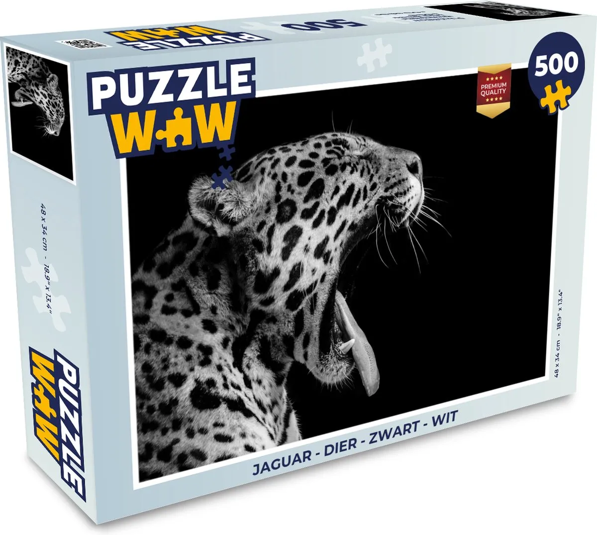 PuzzleWow Jaguar Legpuzzel 500 Stuks