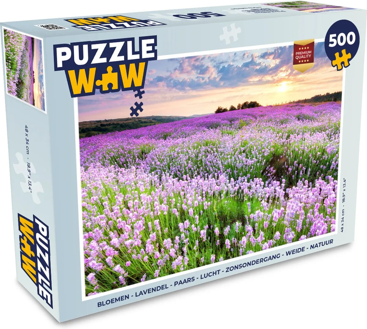 PuzzleWow Bloemen Legpuzzel 500 Stuks
