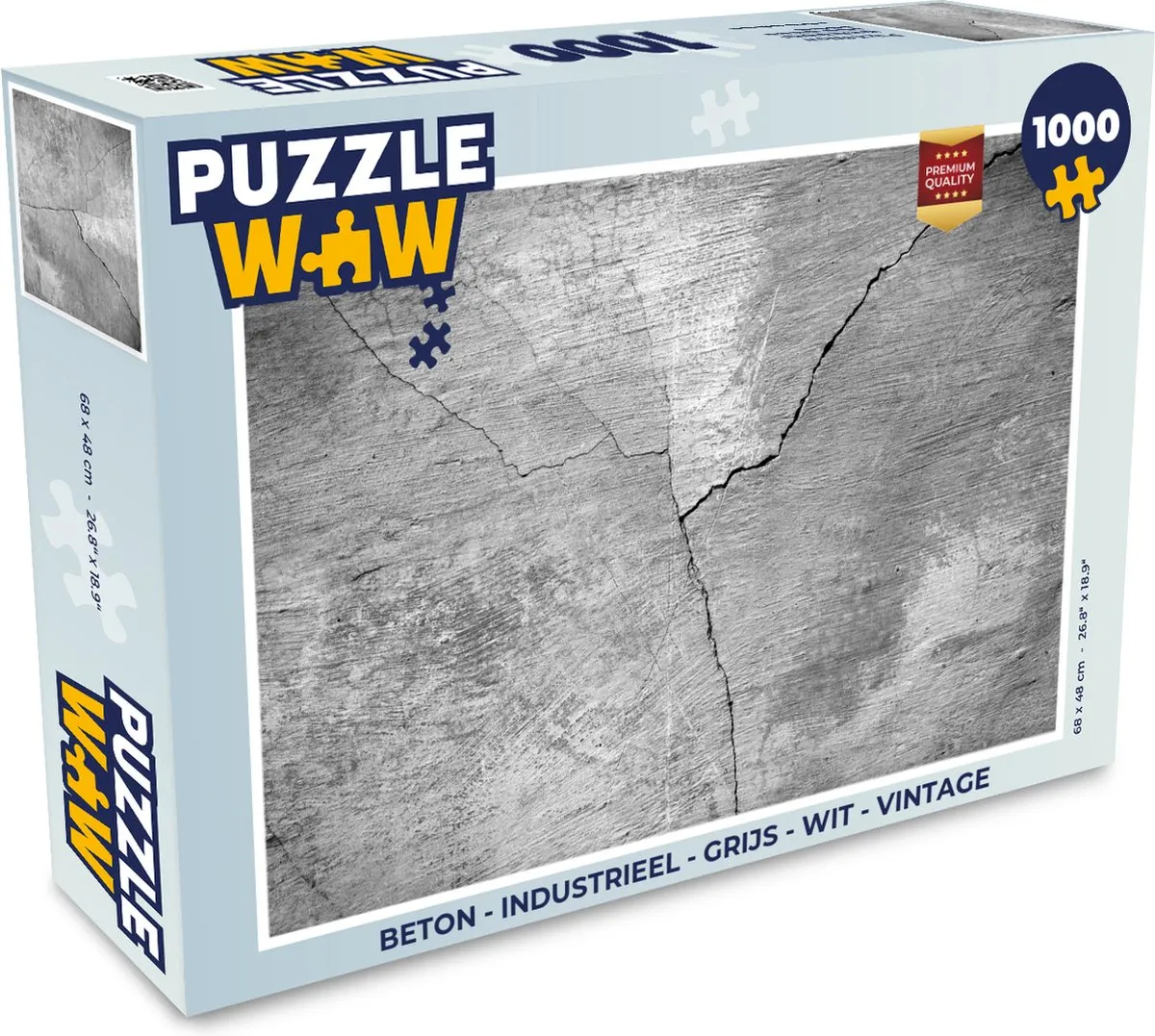 PuzzleWow Industriele Legpuzzel 1000 Stuks - Multicolor