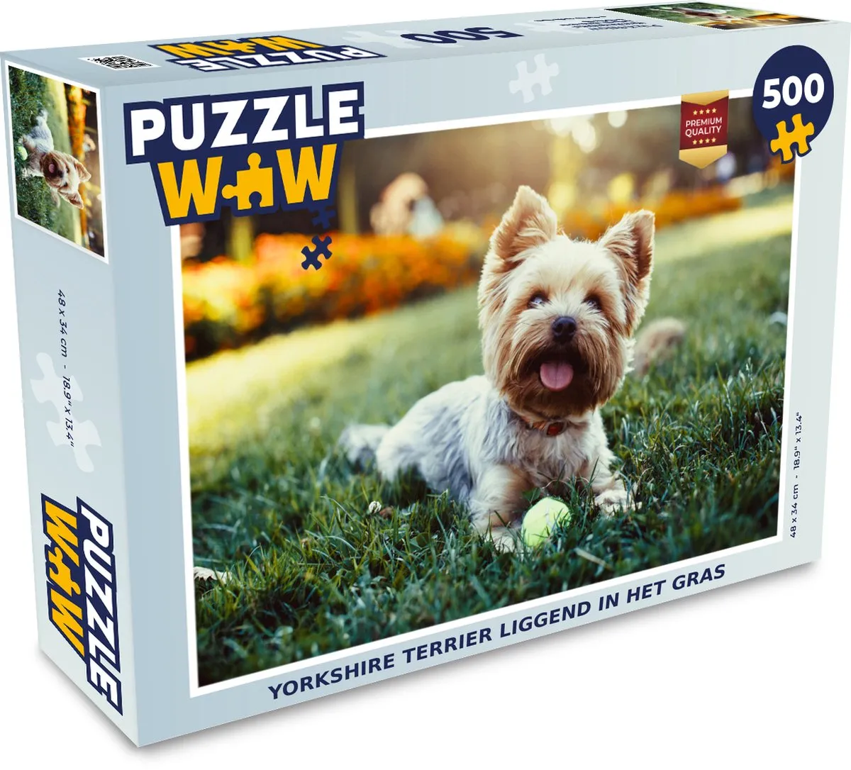 PuzzleWow Yorkshire Terrier Legpuzzel 500 Stuks