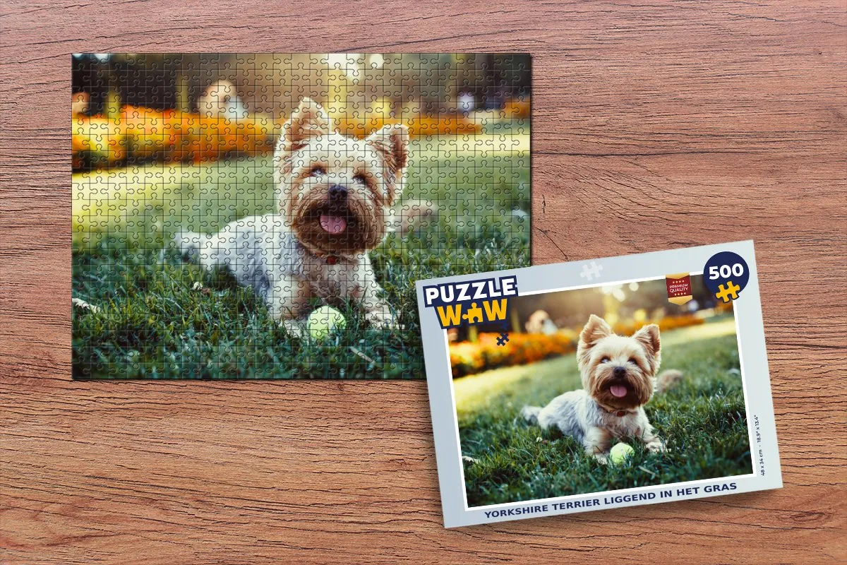 PuzzleWow Yorkshire Terrier Legpuzzel 500 Stuks - Multicolor