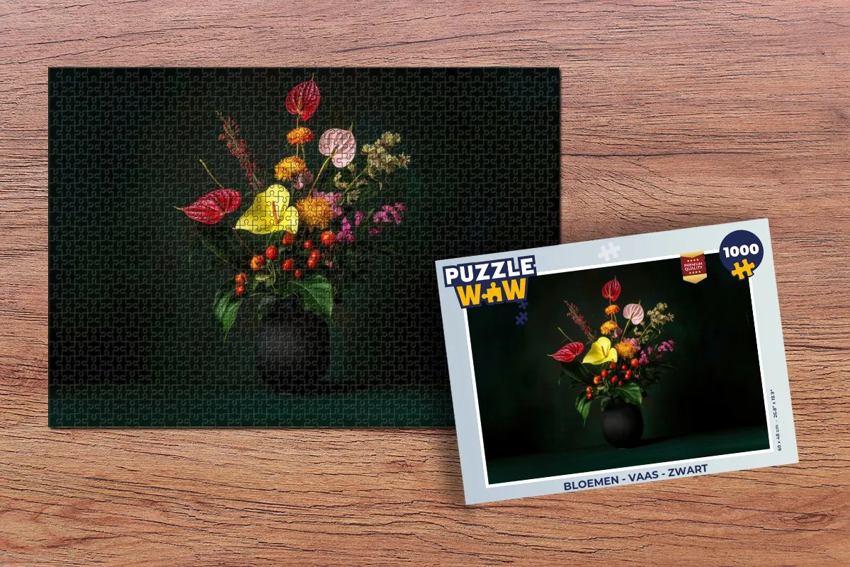 PuzzleWow Bloemen Vaas Legpuzzel 1000 Stuks - MPN 8721179510580