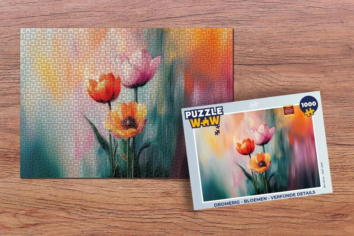 PuzzleWow Dromerig Bloemen Legpuzzel 1000 Stuks - MPN 8721414222407