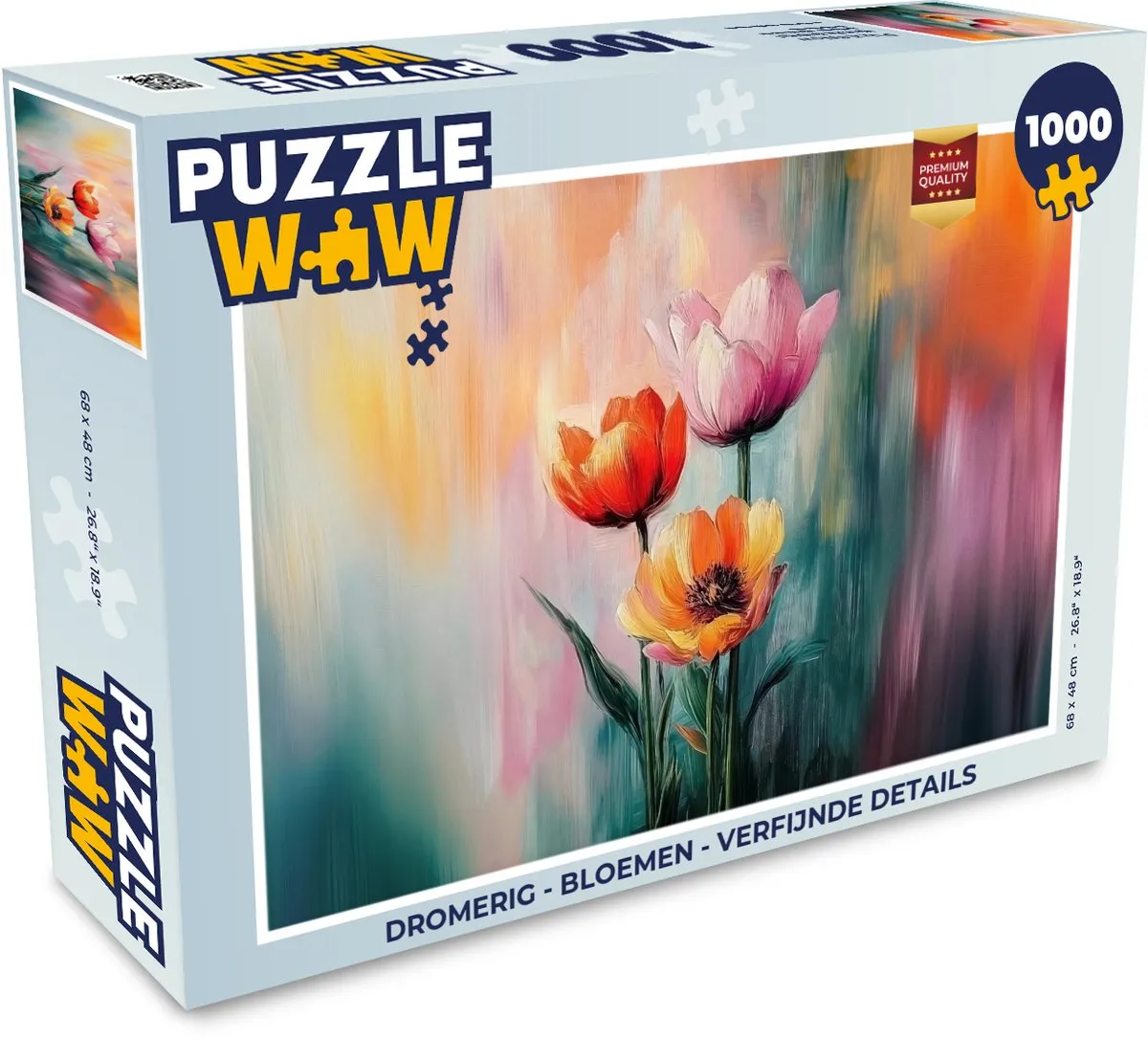 PuzzleWow Dromerig Bloemen Legpuzzel 1000 Stuks - MPN 8721414222407