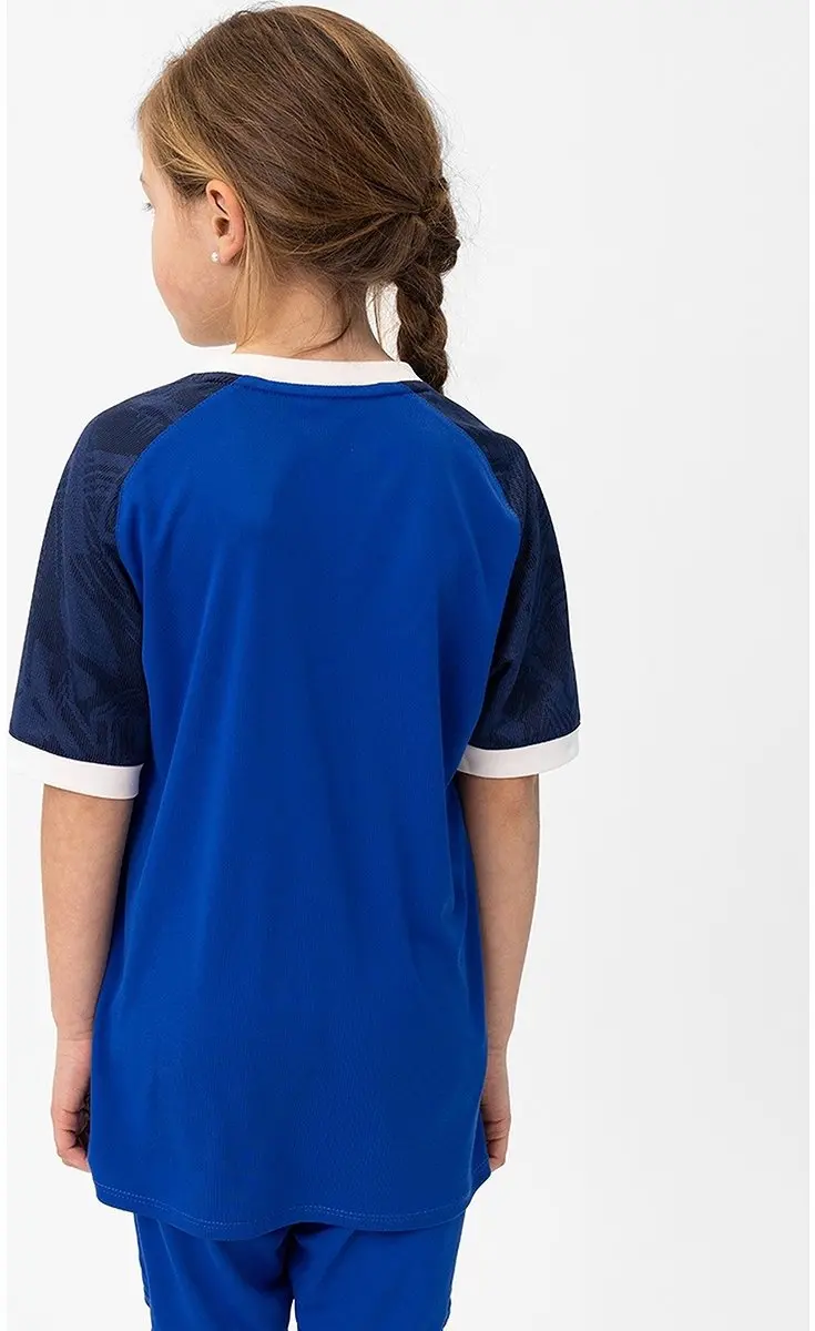 JAKO Iconic Shirt Korte Mouw Kinderen 116 - Royal