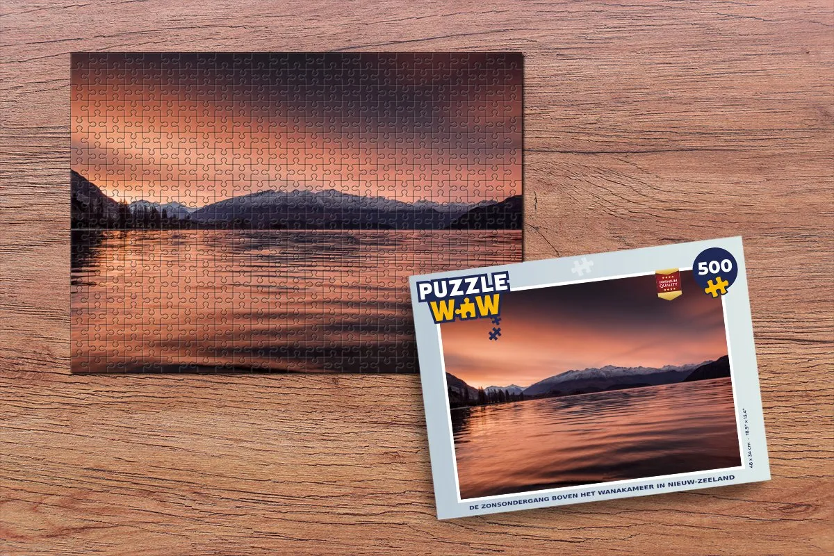 PuzzleWow Berg - Lucht Legpuzzel 500 Stuks - Multicolor