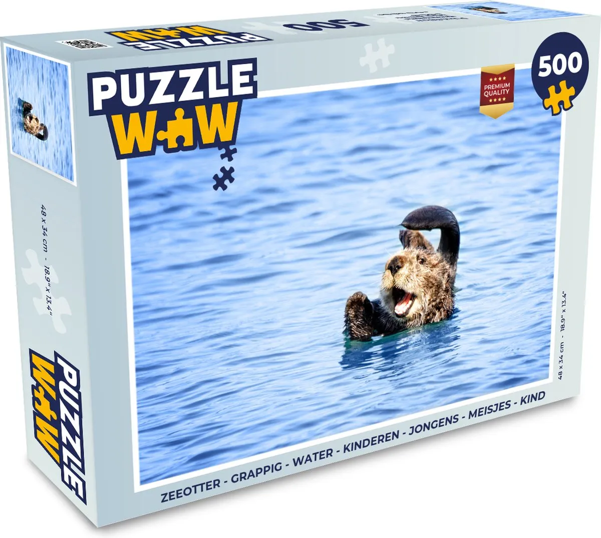 PuzzleWow Zeeotter Legpuzzel 500 Stuks