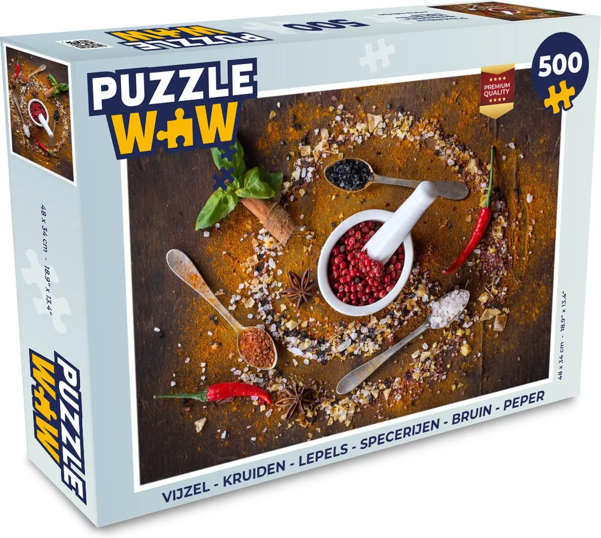 PuzzleWow Kruiden & Specerijen Legpuzzel 500 Stuks