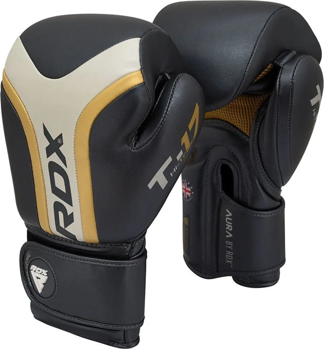 RDX Sports T17 Aura Bokshandschoenen 10 oz - Zwart - afbeelding 4 van 4