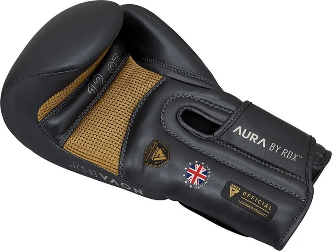 RDX Sports T17 Aura Bokshandschoenen 10 oz - Zwart - afbeelding 3 van 4