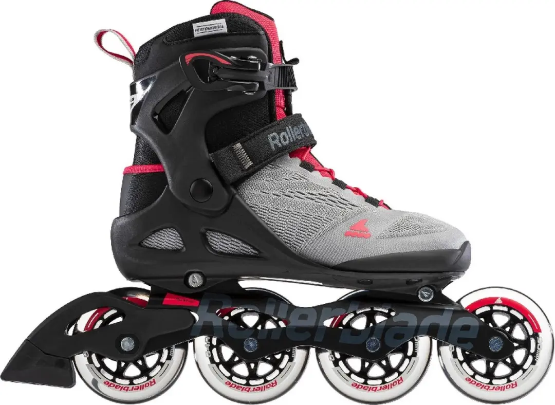 Rollerblade Macroblade dames inline skates 90 mm neutraal grijs / paradijsroze
