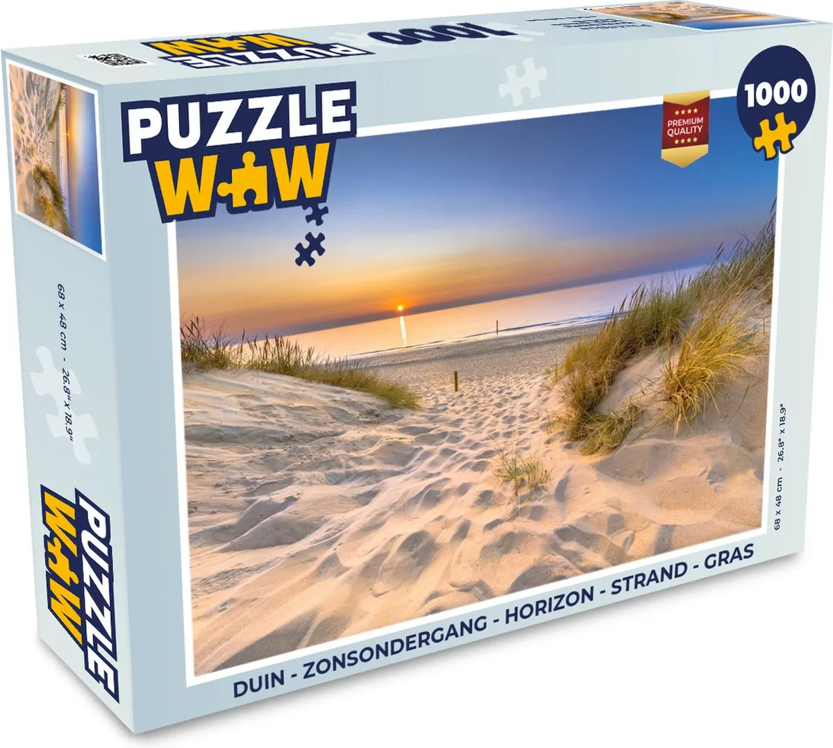 PuzzleWow Duin Zonsondergang Legpuzzel 1000 Stuks