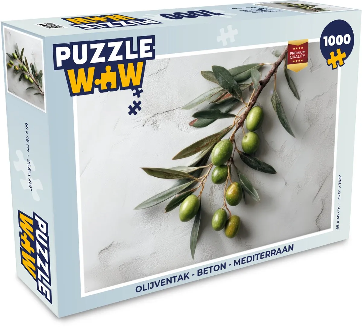 PuzzleWow Olijventak Legpuzzel 1000 Stuks - Multicolor